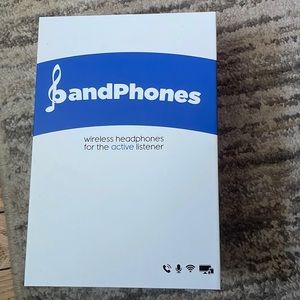 Brand new in box bandphones wireless headphones in a headband black